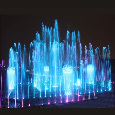 Fontana interattiva con musica a LED per grandi progetti all'aperto Waterscape